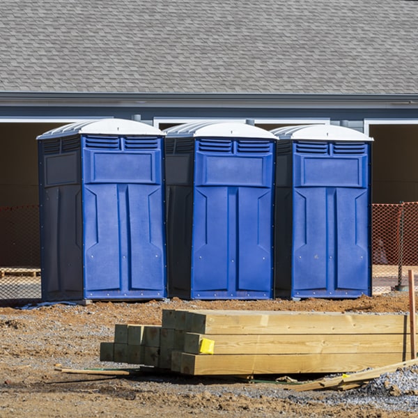 are there any restrictions on where i can place the porta potties during my rental period in Stagecoach TX